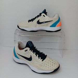 Nike Air Zoom Cage 3 Rubber And Mesh Tennis Sneakers - White Style #918193-104